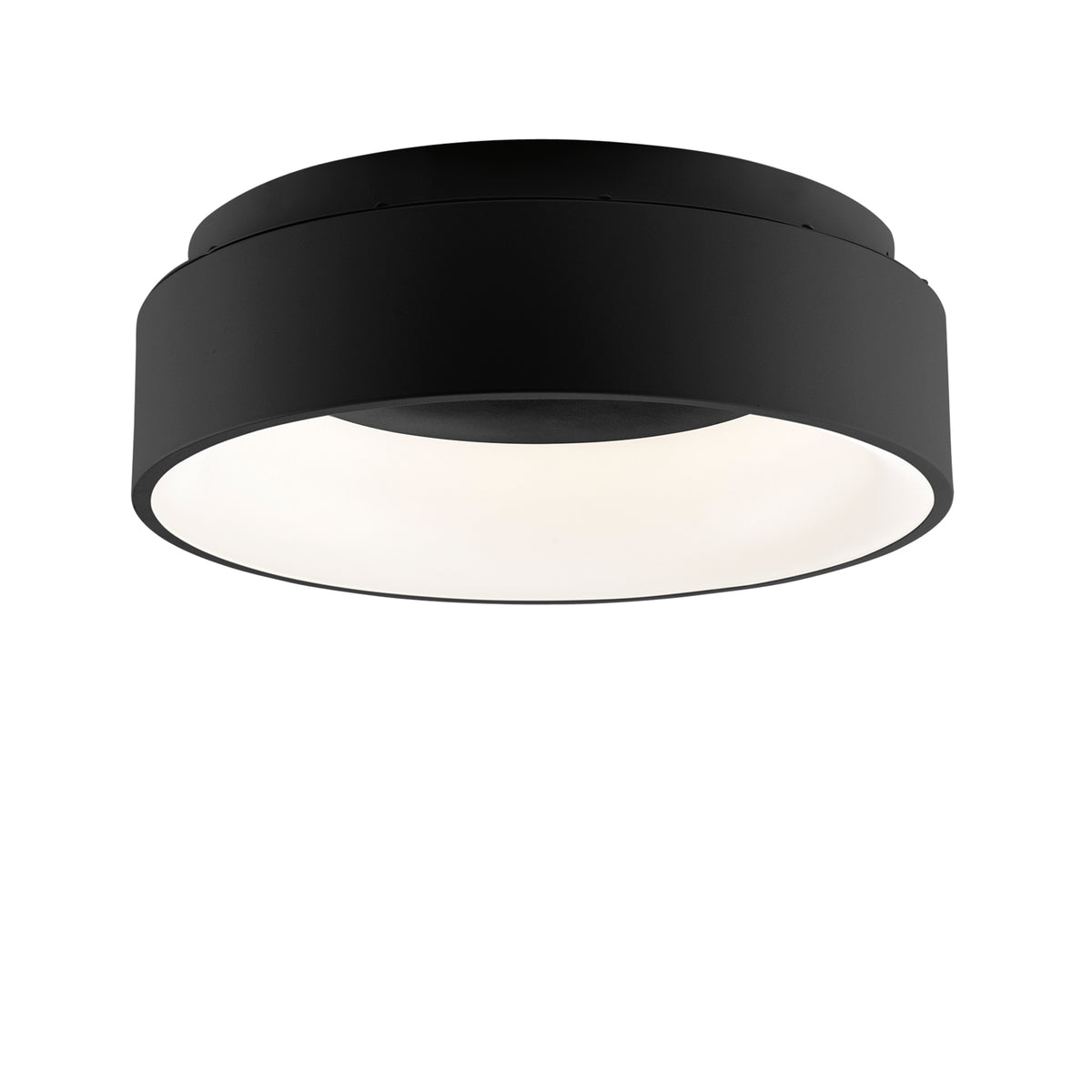 "Plafoniera LED NOAH nera in alluminio, CCT Ø 45 cm."