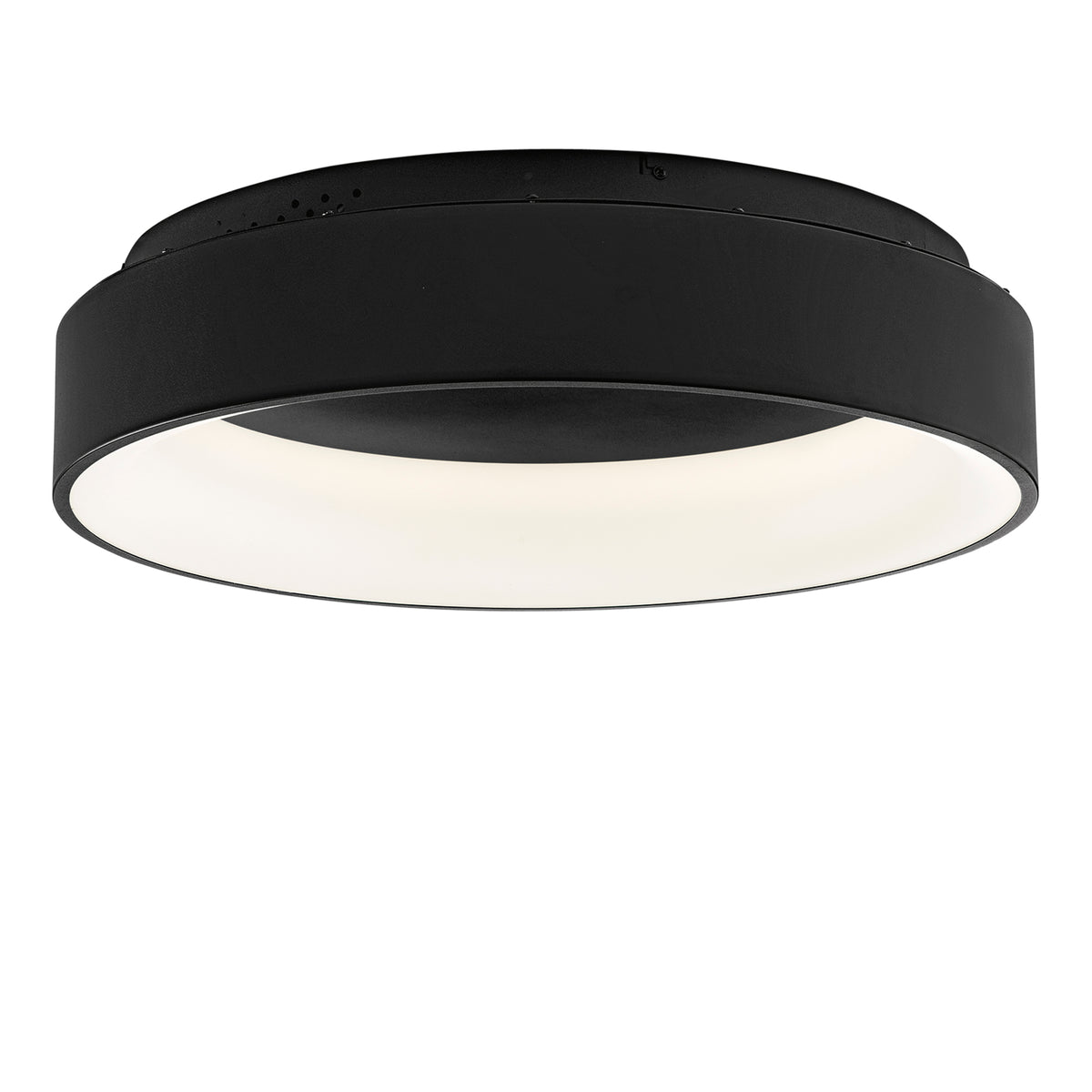 "Plafoniera LED NOAH nera in alluminio, CCT Ø 60 cm."