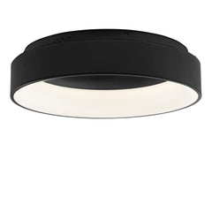 "Plafoniera LED NOAH nera in alluminio, CCT Ø 60 cm."