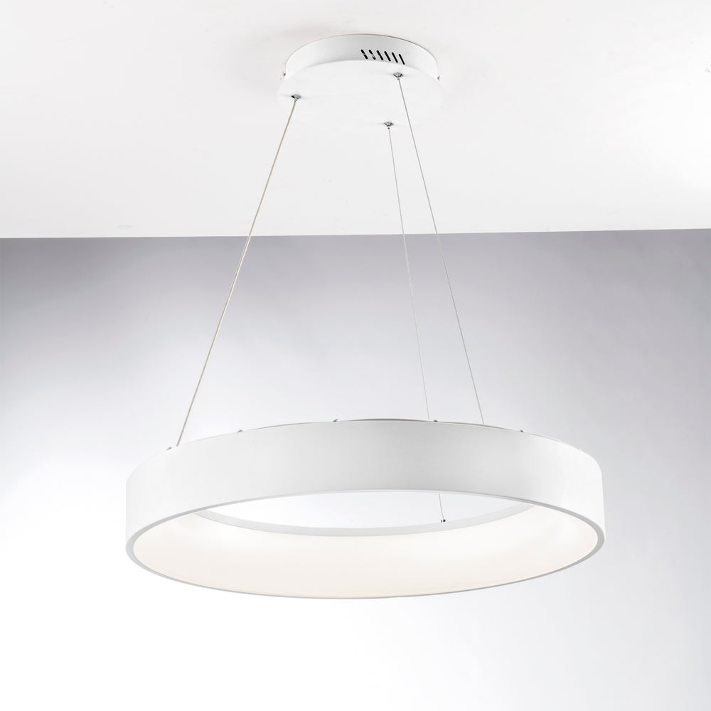 SOSPENSIONE LED NOAH BIANCA 60W 8000LM CCT 60X10X150CM