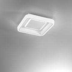 PLAFONIERA LED NURAX QUADRATA BIANCA 45W 6160LM CCT 49,5X49,5x9,6CM