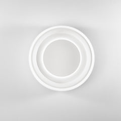 PLAFONIERA LED NURAX TONDA BIANCA 45W 6160LM CCT 49,5X9,6CM