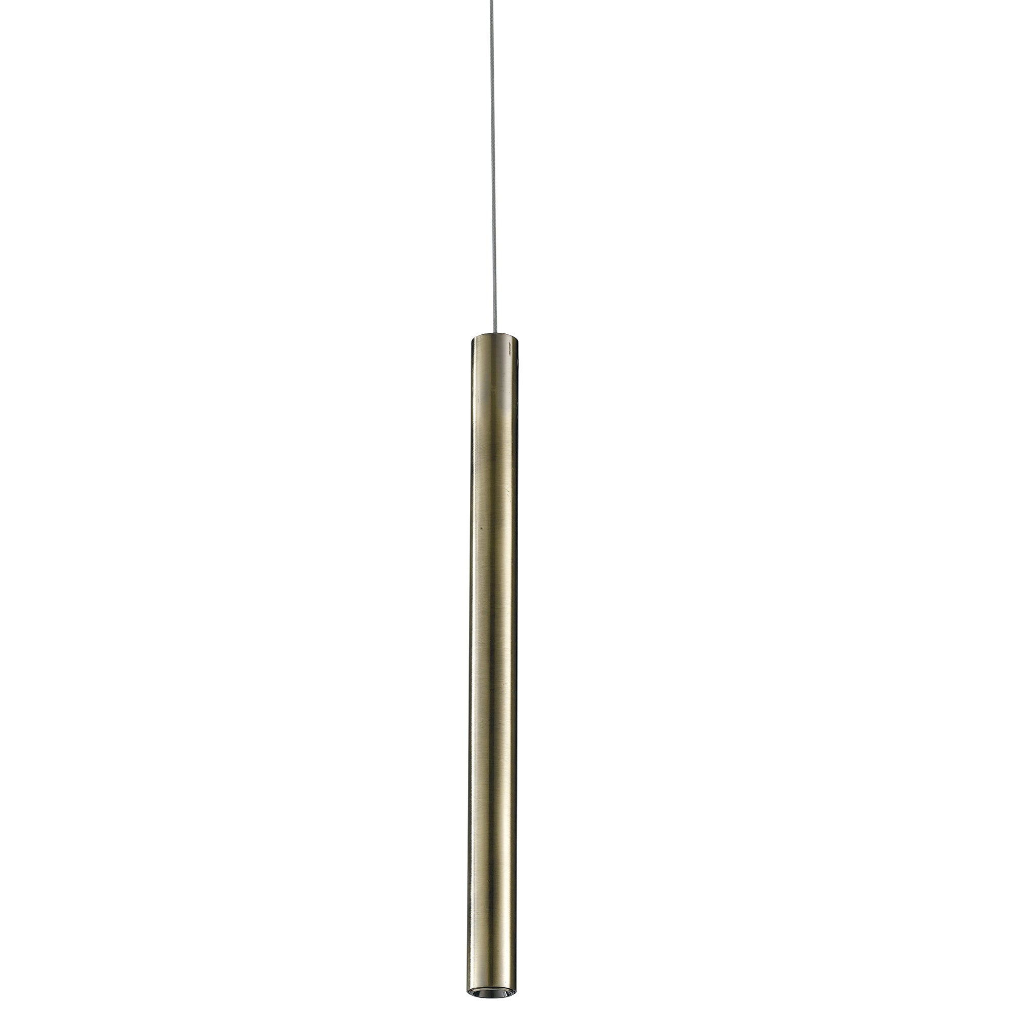 "Sospensione LED OBOE in alluminio per binario trifase - 3000K - Bronzo