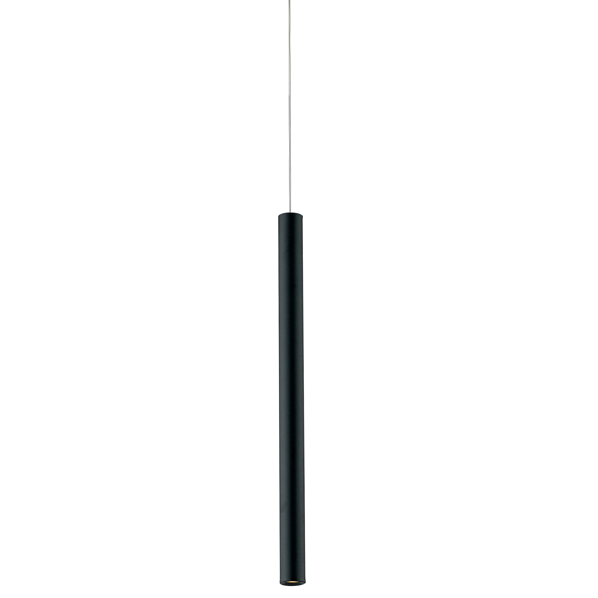 "Sospensione LED OBOE in alluminio per binario trifase - 4000K - Nero