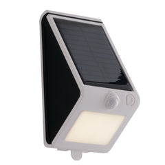 "Applique solare LED OPEN bianca con sensore di movimento"