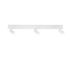 "Applique LED ORIENTED in metallo bianco con 3 faretti e 2 striscia LED, CCT, 90 cm."