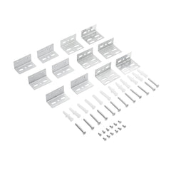 "Kit 6 staffe in acciaio per pannello LED"