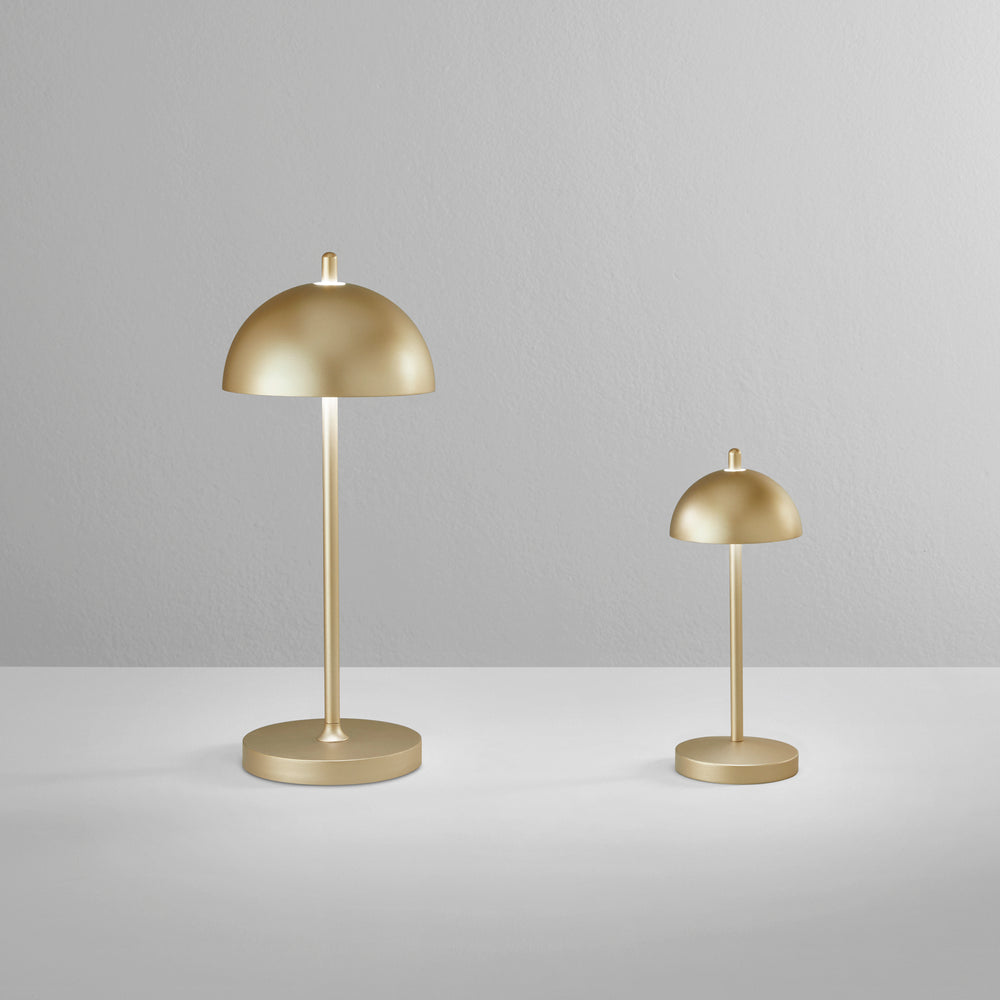 LAMPADA DA TAVOLO RICARICABILE LED PARTY ORO 1,5W 134LM 3000K DIMM. IP44 8X19,8CM