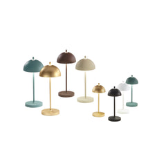 LAMPADA DA TAVOLO RICARICABILE LED PARTY BIANCA 2,5W 350LM 3000K DIMM. IP44 13x30CM