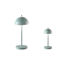 "Lumetto LED PARTY small ricaricabile da esterno in metallo verde con dimmer