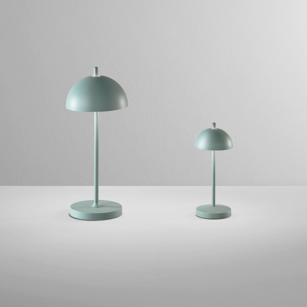 LAMPADA DA TAVOLO RICARICABILE LED PARTY VERDE 2,5W 350LM 3000K DIMM. IP44 13x30CM