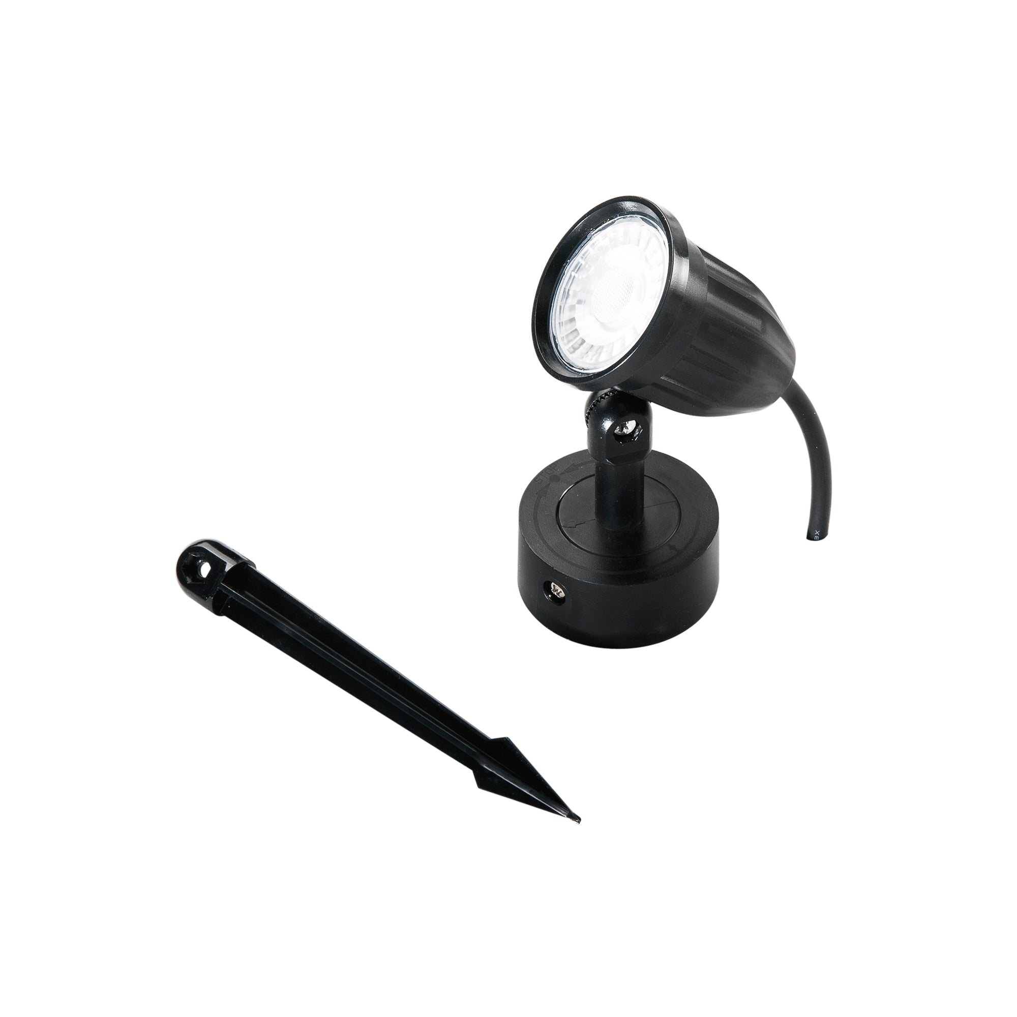 "Proiettore LED PEG con picchetto nero 4000K"