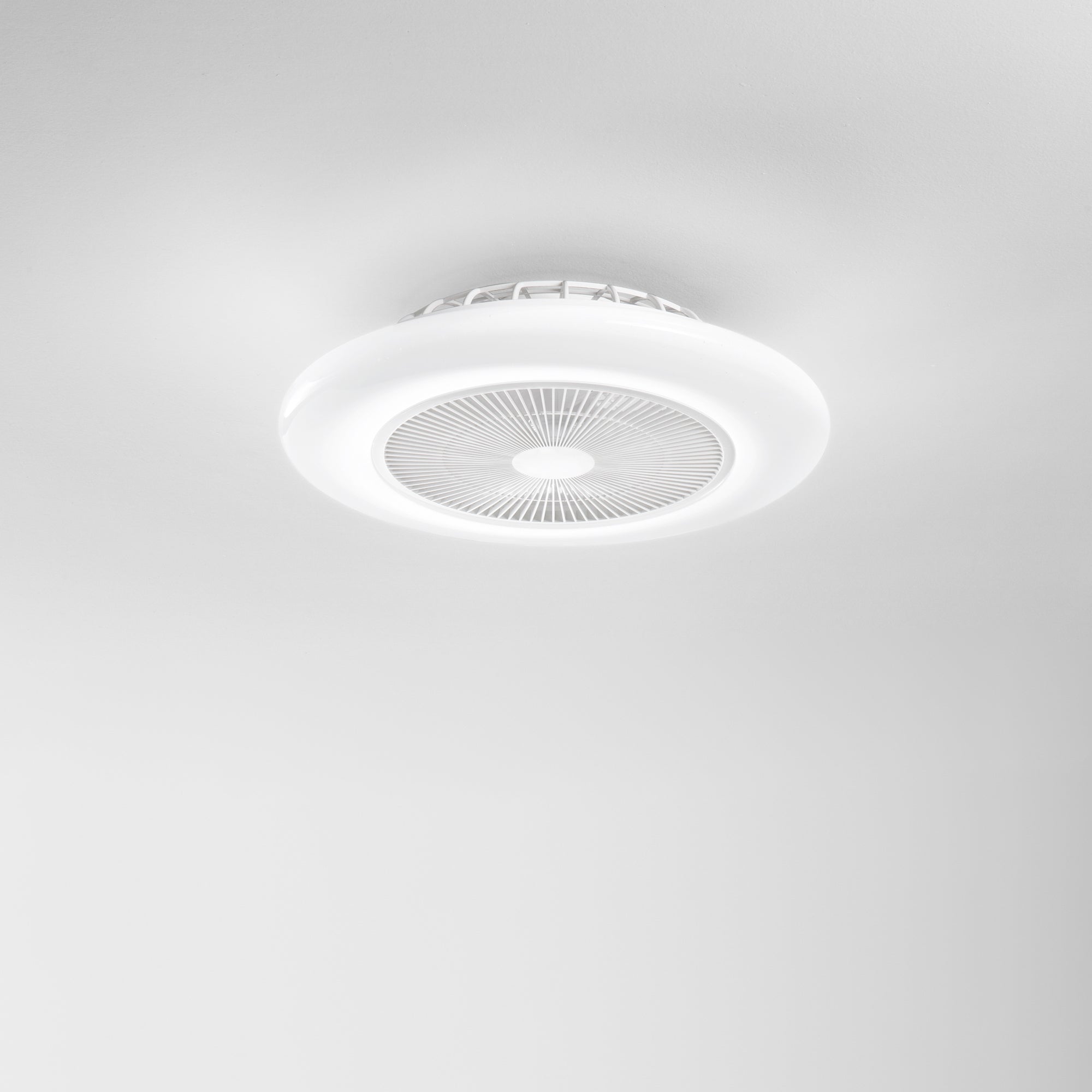 PLAFONIERA LED VENTILATORE PONENTE BIANCO 40W 4450LM CCT 55X15CM