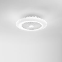 PLAFONIERA LED VENTILATORE PONENTE BIANCO 40W 4450LM CCT 55X15CM