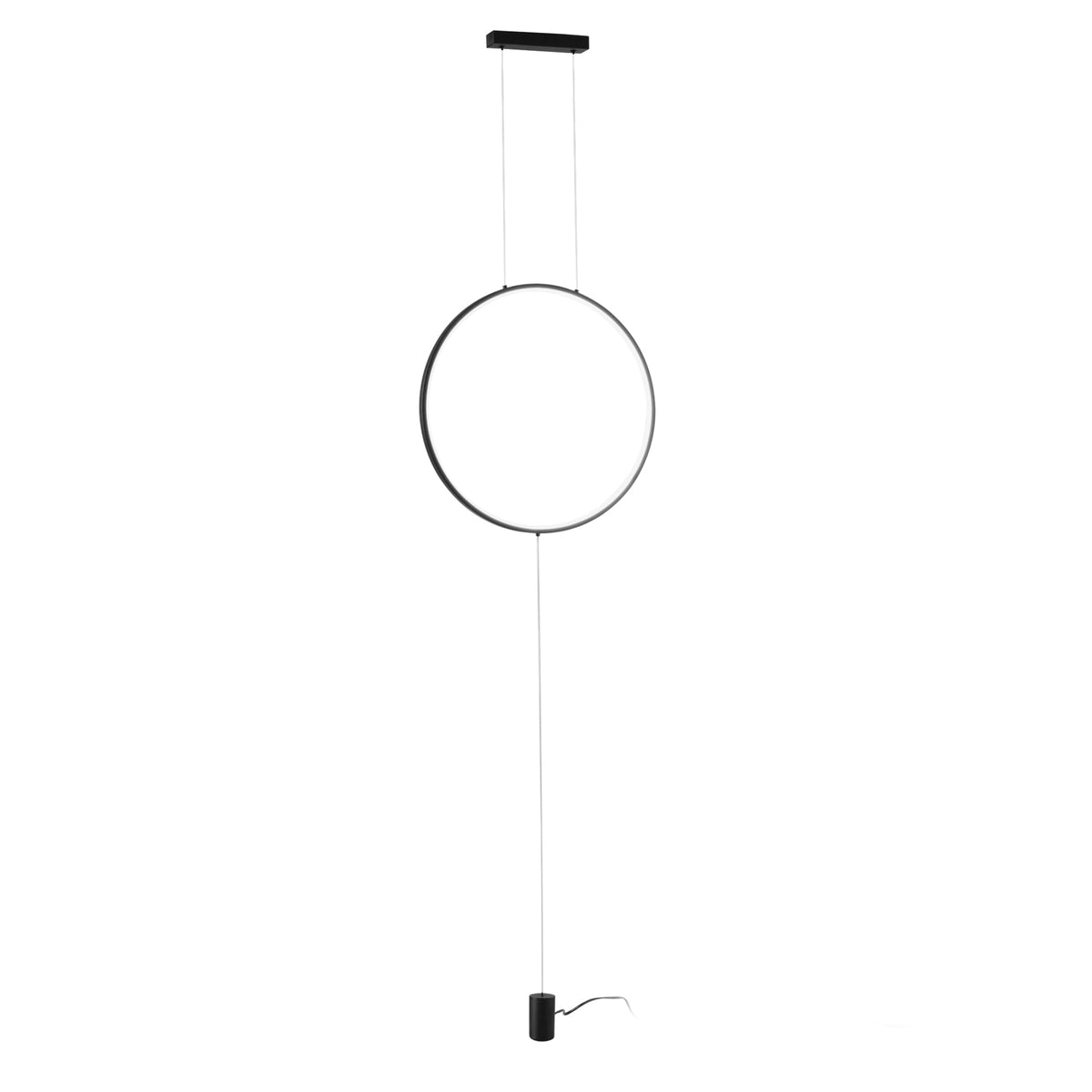 "Piantana a sopensione LED PORTAL in metallo nero, CCT"