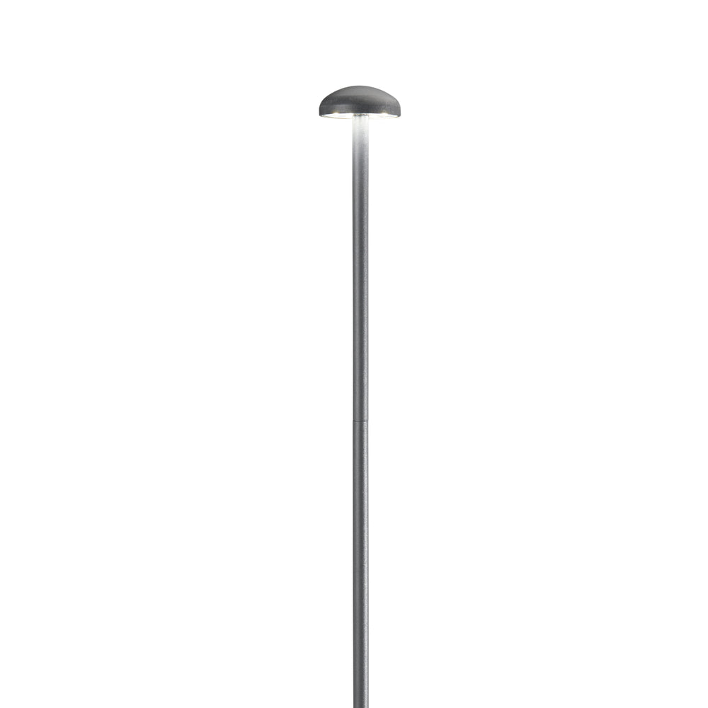 KIT 4PZ PALETTI DA GIARDINO LED DC24V PUCK ANTRACITE 3W 360LM 3000K IP65 4,2X60CM INCLUSI CAVI 300CM