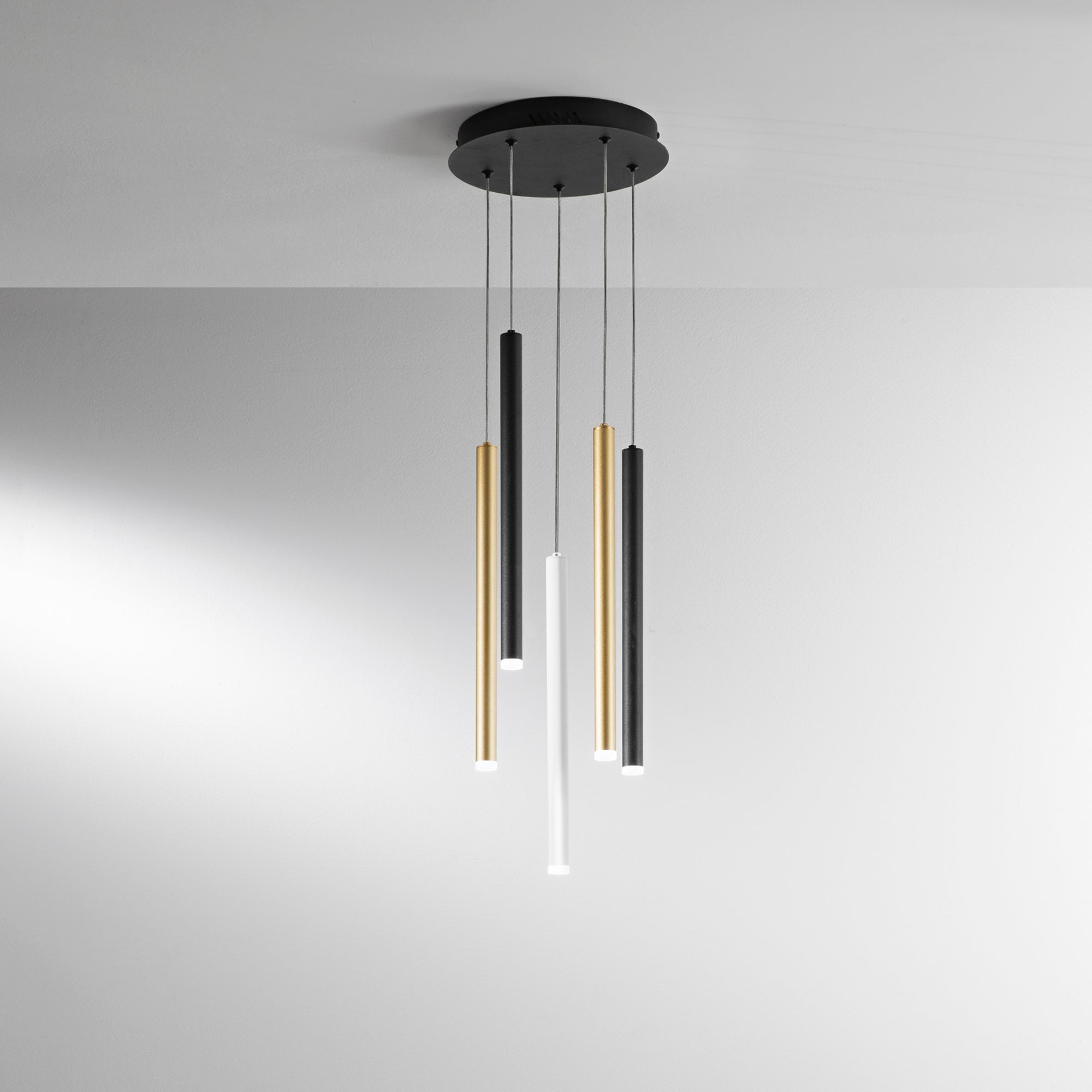 SOSPENSIONE LED PYPE MULTICOLORE 35W 2350LM CCT 2,5X41X200CM