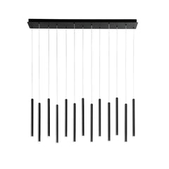 SOSPENSIONE LED PYPE NERA 65W 6110LM CCT 2,5X41X200CM