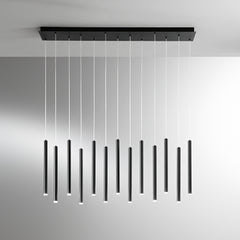 SOSPENSIONE LED PYPE NERA 65W 6110LM CCT 2,5X41X200CM