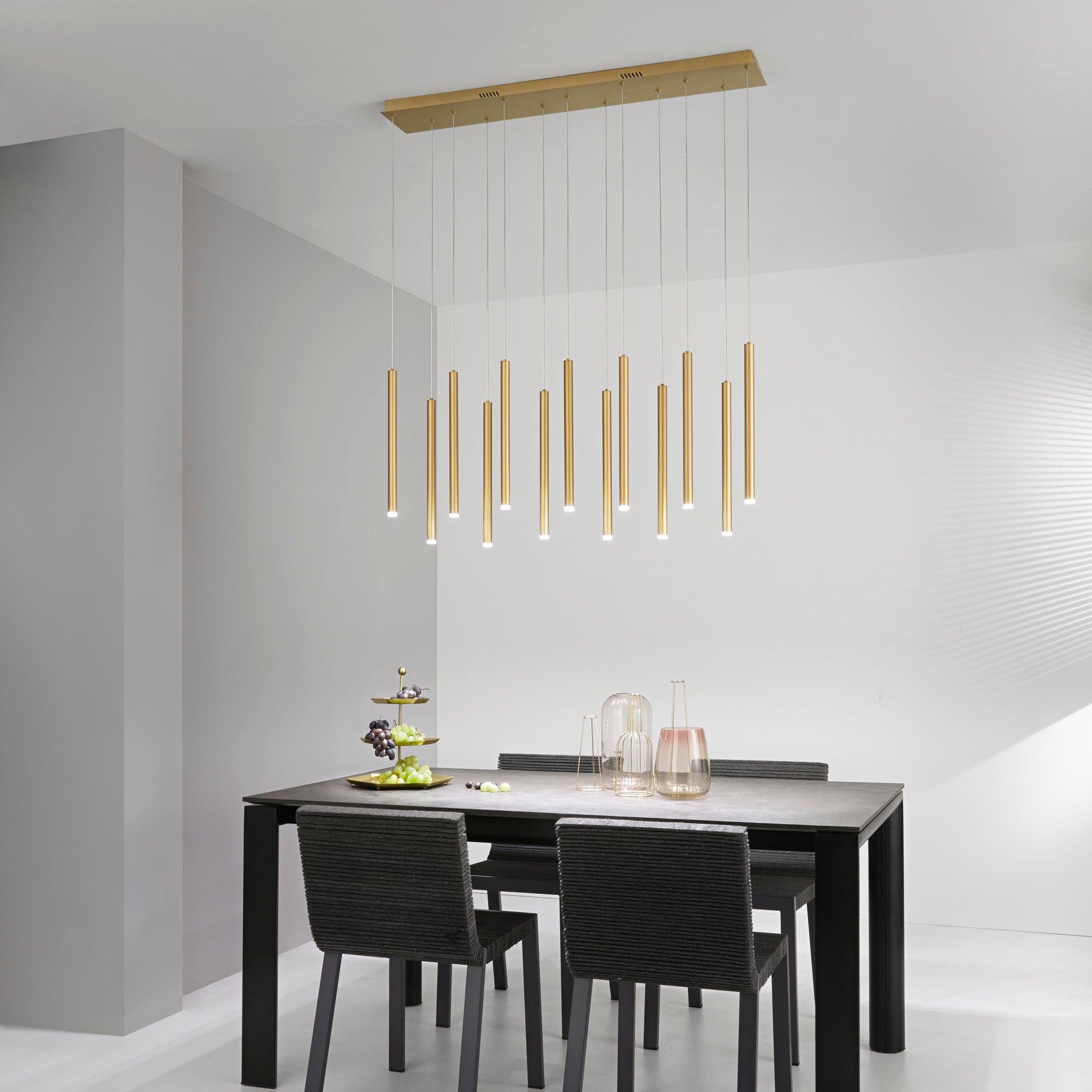 SOSPENSIONE LED PYPE ORO 65W 6110LM CCT 2,5X41X200CM