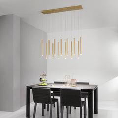 SOSPENSIONE LED PYPE ORO 65W 6110LM CCT 2,5X41X200CM