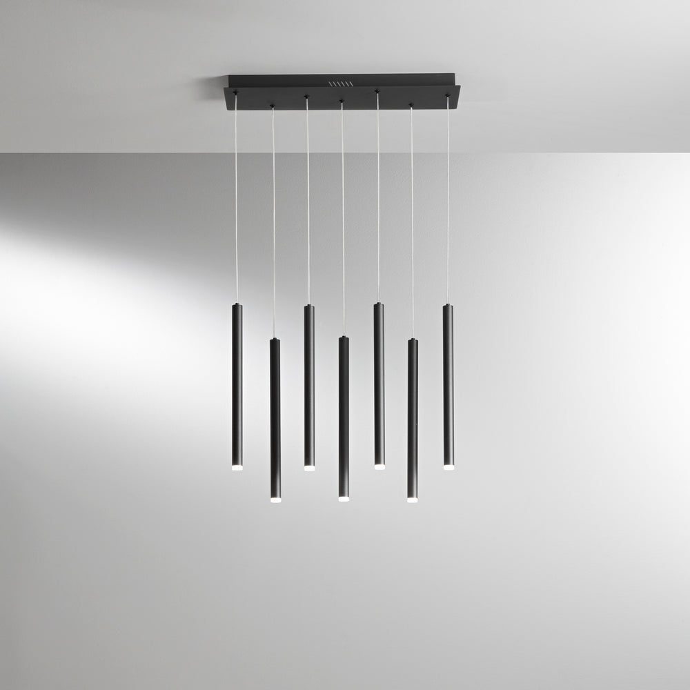 SOSPENSIONE LED PYPE NERA 35W 3290LM CCT 2,5X41X200CM