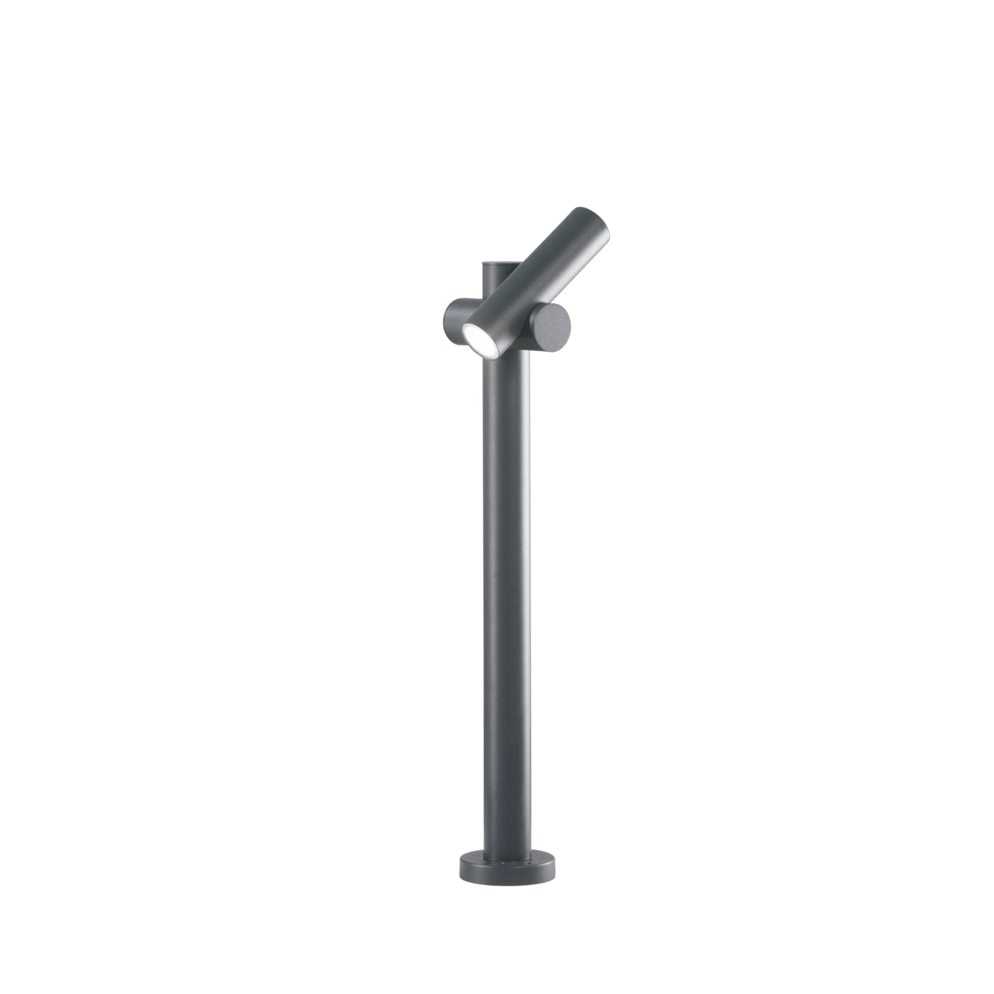 "Palo da esterno LED REVERSE in alluminio antracite con diffusore orientabile  4000K - h 70 cm