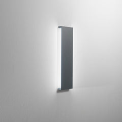 APPLIQUE BIEMISSIONE LED RIBBON ANTRACITE 2X6W 1600LM 4000K IP65 11,5X2,6X42CM