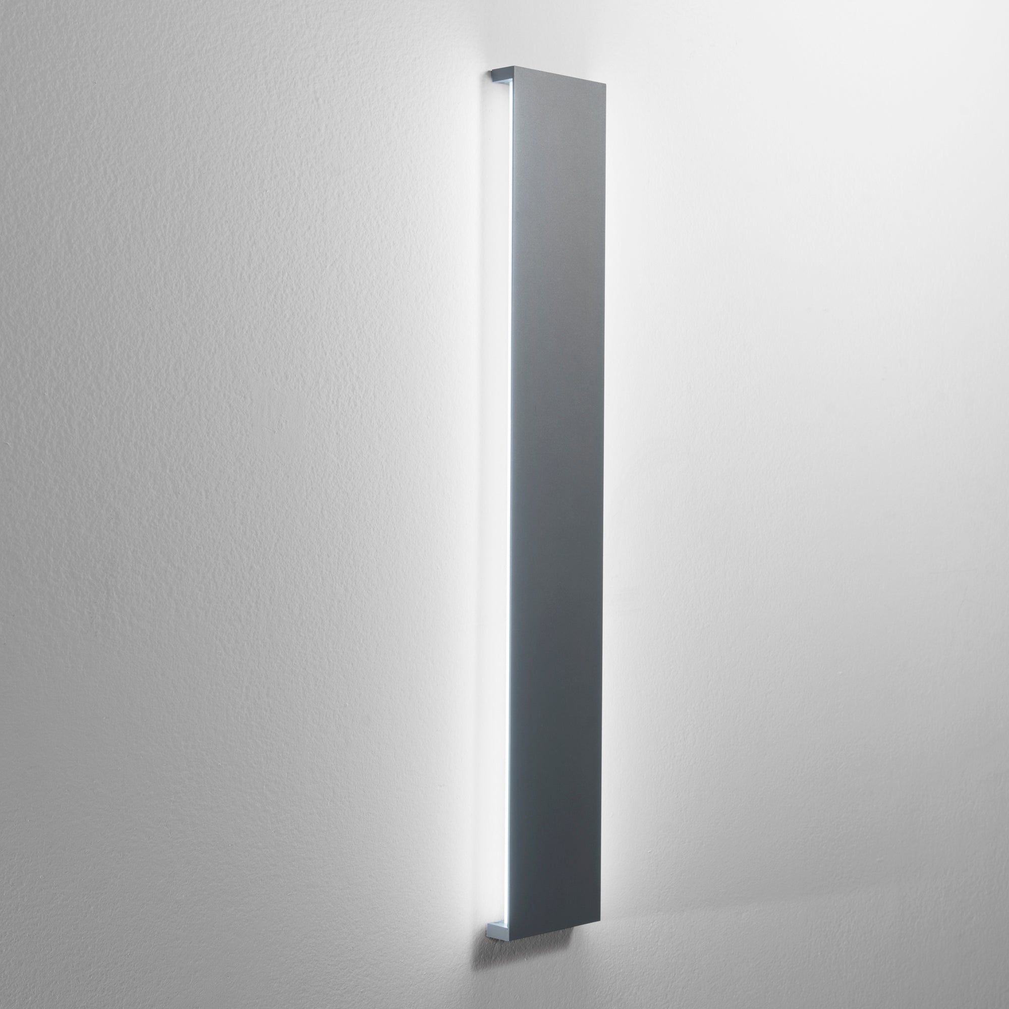 APPLIQUE BIEMISSIONE LED RIBBON ANTRACITE 2X10W 2600LM 4000K IP65 11,5X2,6X72CM