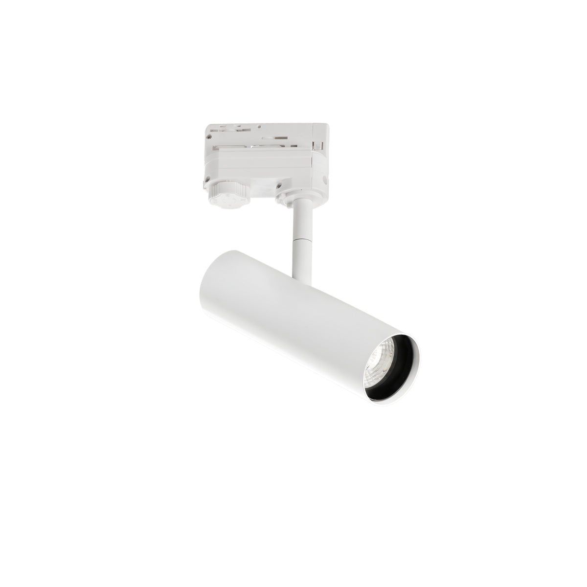 "Proiettore LED ROCKET bianco per binario trifase con CCT"