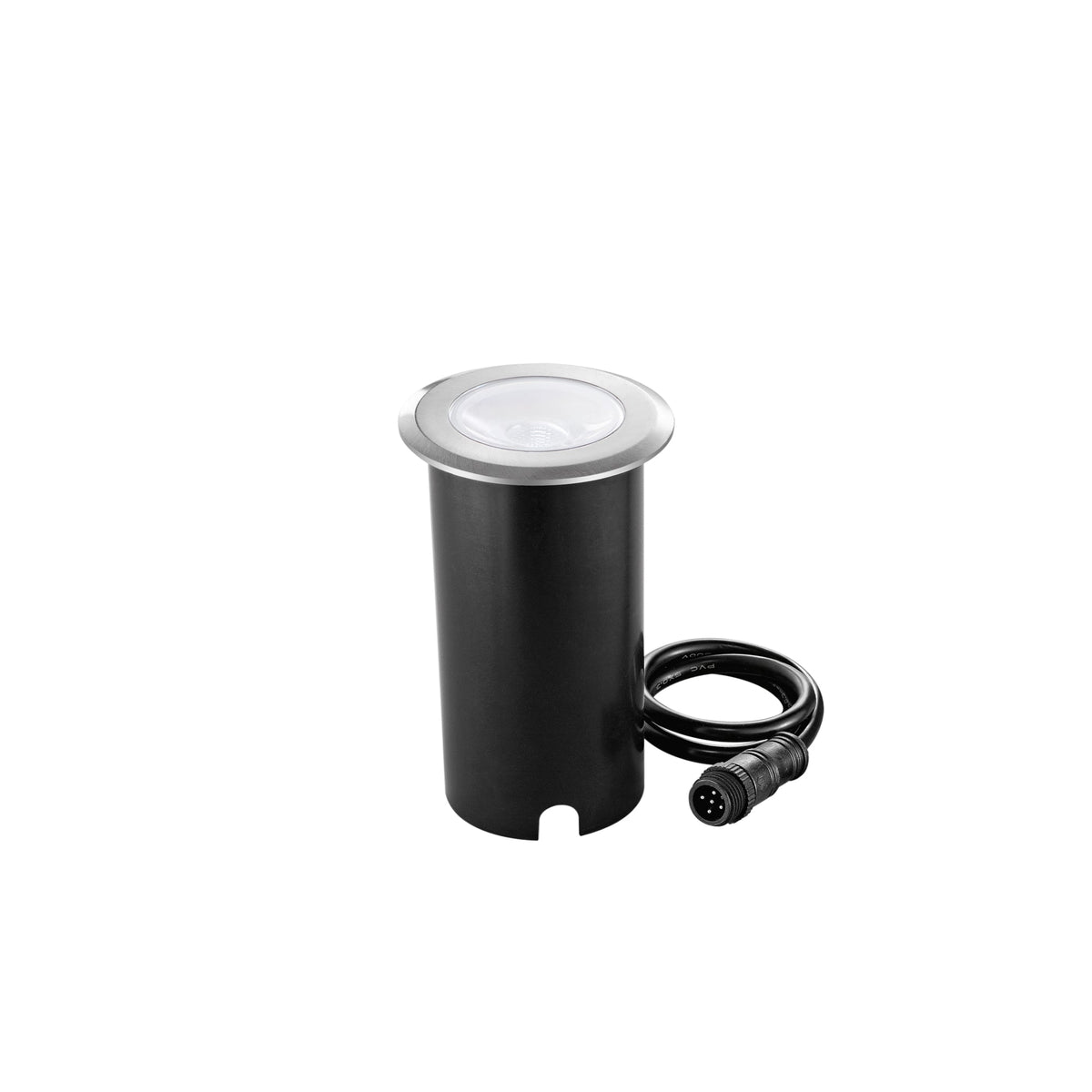 "Segnapassi da incasso RUNNER quadrato in alluminio Nikel 24V con RGB IP67