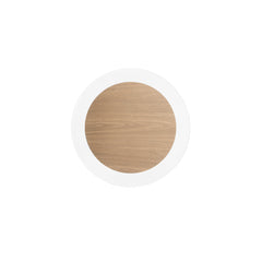 "Plafoniera LED SAMSARA in metallo nero con centro effetto legno, CCT"