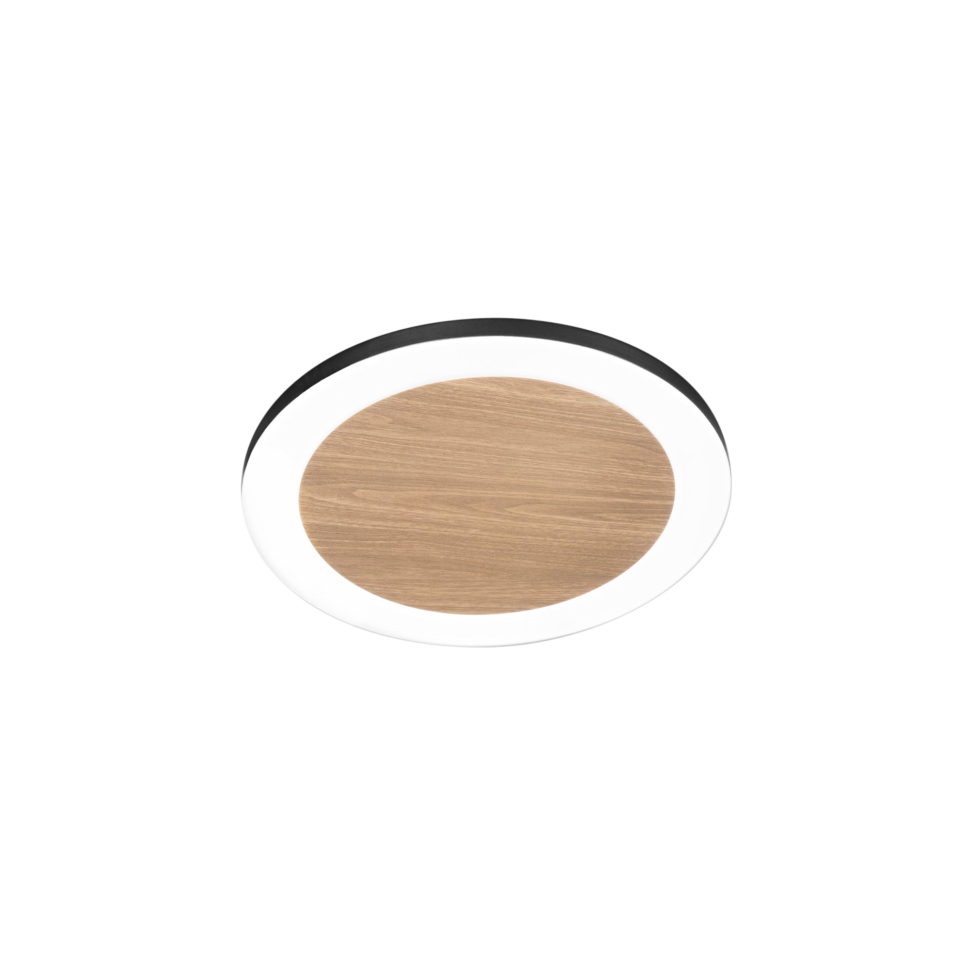 PLAFONIERA LED SAMSARA NERA/LEGNO 35W 5300LM CCT 40X4,2CM
