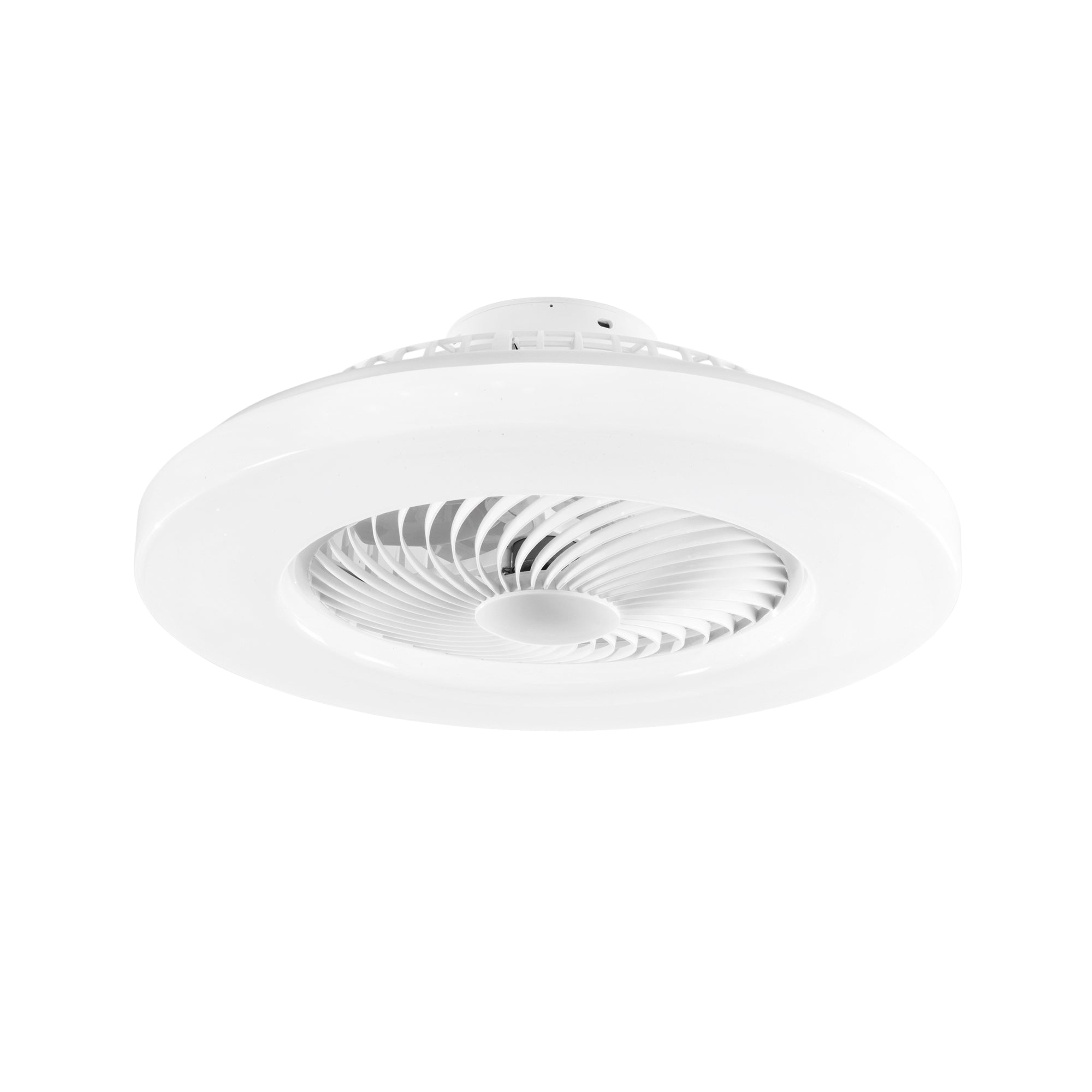 "Plafoniera LED SCIROCCO 40W con ventilatore estate/inverno 6 velocità 40W con smart Wi-Fi e telecomando"