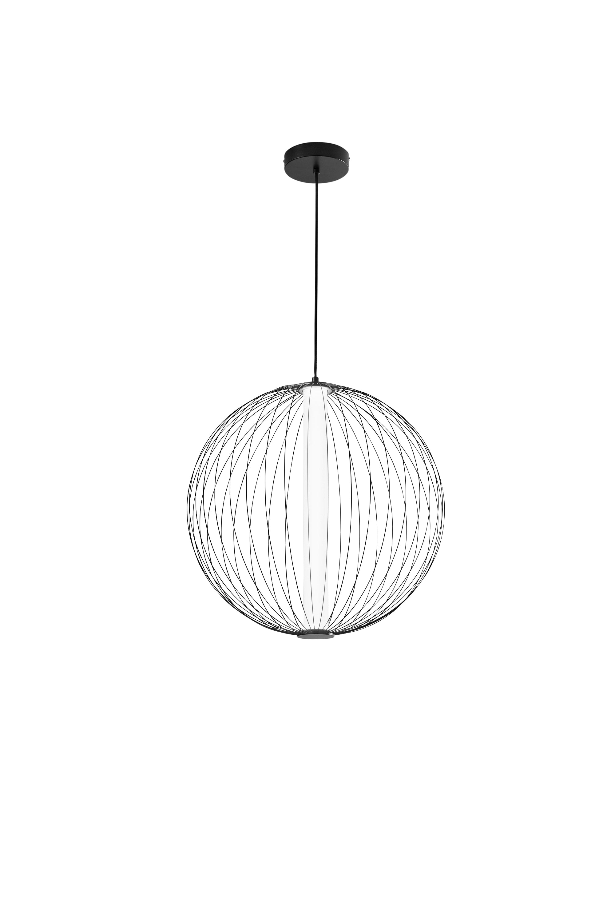 "Sospensione SEXTANT in manganese nero, Ø 50cm. CCT"
