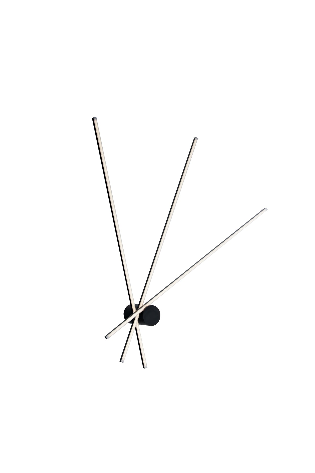 "Plafoniera LED SHANGHAI 3 punti luce in alluminio nero 4000K (Luce naturale)"
