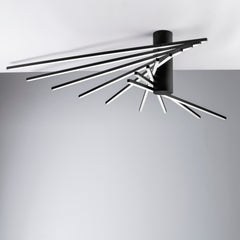 PLAFONIERA LED SHANGHAI NERA 66W 9450LM 3000K 120X100X25CM