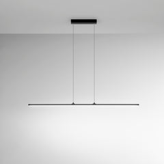 SOSPENSIONE LED SHANGHAI NERA 29W 3250LM 3000K 100X1,2X150CM
