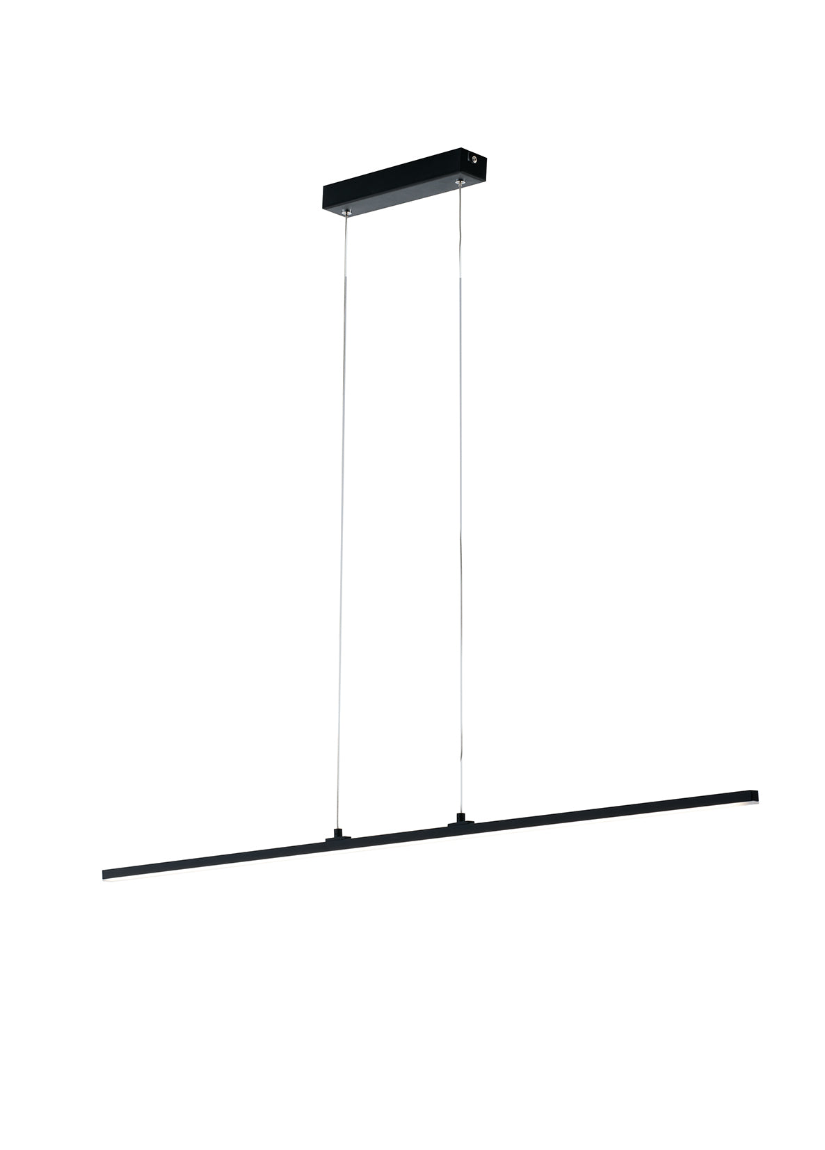 "Sospensione SHANGHAI 1 punto luce in alluminio nero 4000K (Luce naturale)"
