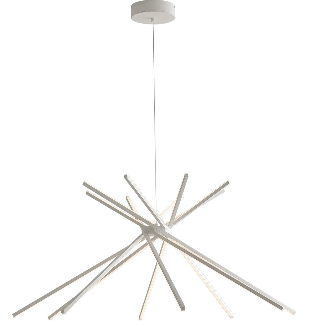 SOSPENSIONE LED SHANGHAI BIANCA 56W 6560LM 4000K 113X51,5X160CM