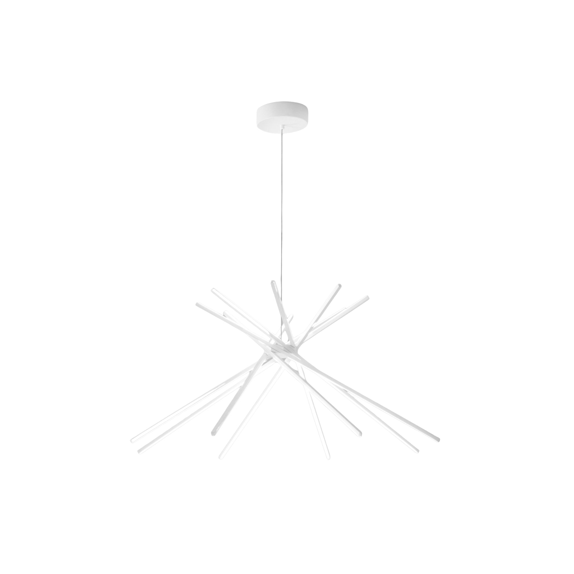 SOSPENSIONE LED SHANGHAI BIANCA 56W 6560LM 3000K 113X51,5X160CM