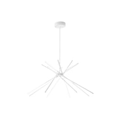 "Sospensione SHANGHAI 8 punti luce in alluminio bianco 3000K (Luce calda)"
