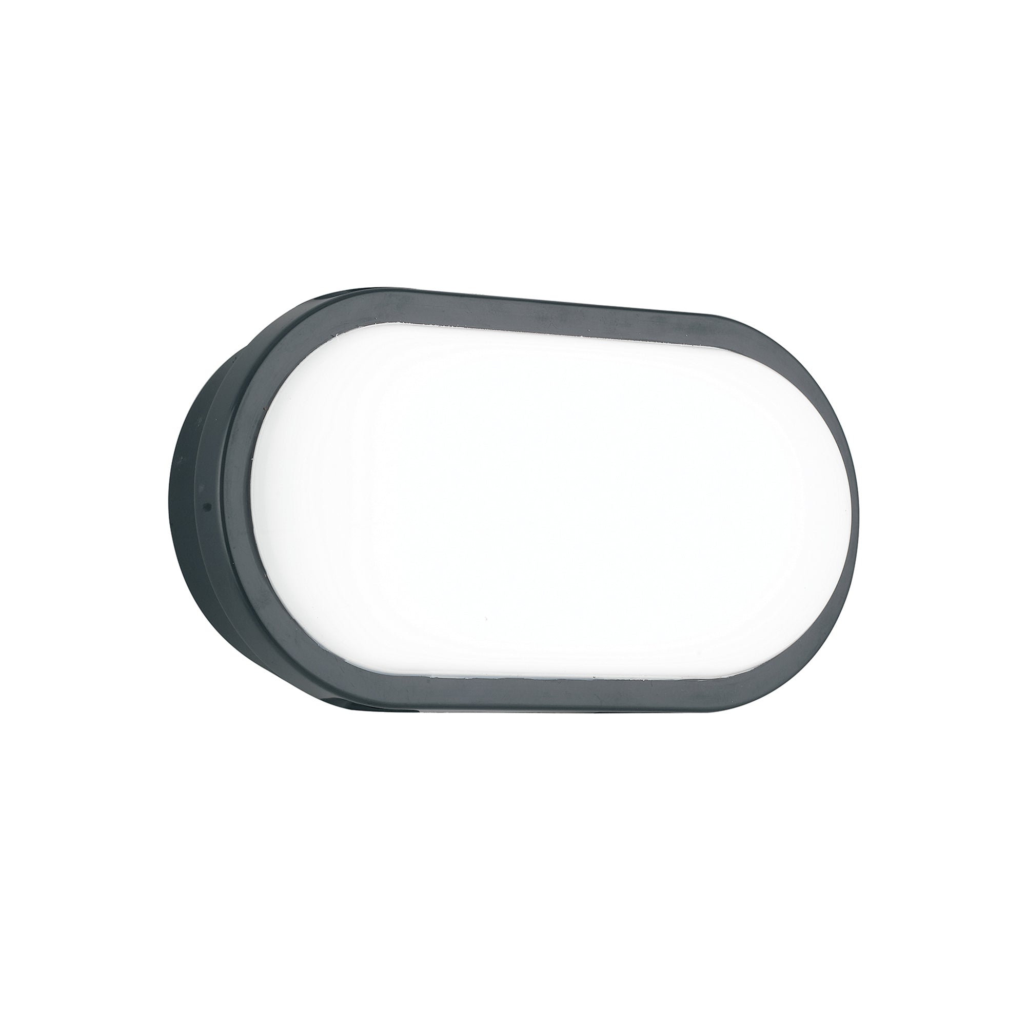 PLAFONIERA LED SHELLY ANTRACITE OVALE 20W 2500LM CCT IP65 17,6X8X27,1CM