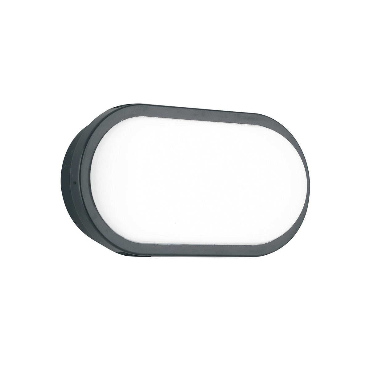 PLAFONIERA LED SHELLY ANTRACITE OVALE 20W 2500LM CCT IP65 17,6X8X27,1CM