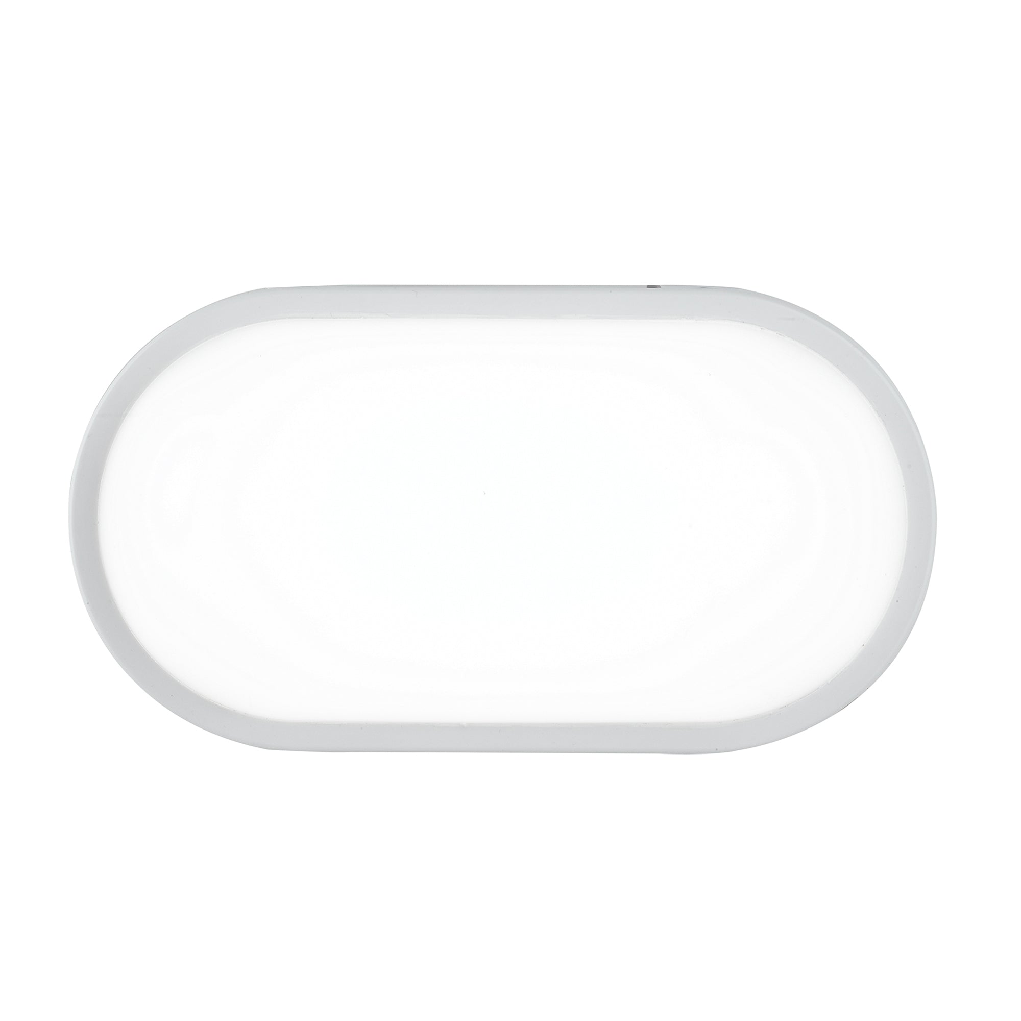 "Plafoniera da esterno LED SHELLY ovale bianca 20W con CCT
