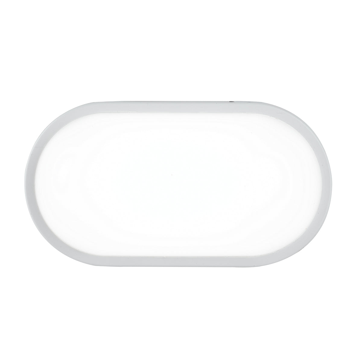 "Plafoniera da esterno LED SHELLY ovale bianca 20W con CCT