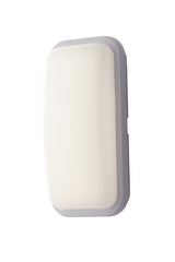 "Plafoniera da esterno LED SHELLY rettangolare bianca 20W con CCT