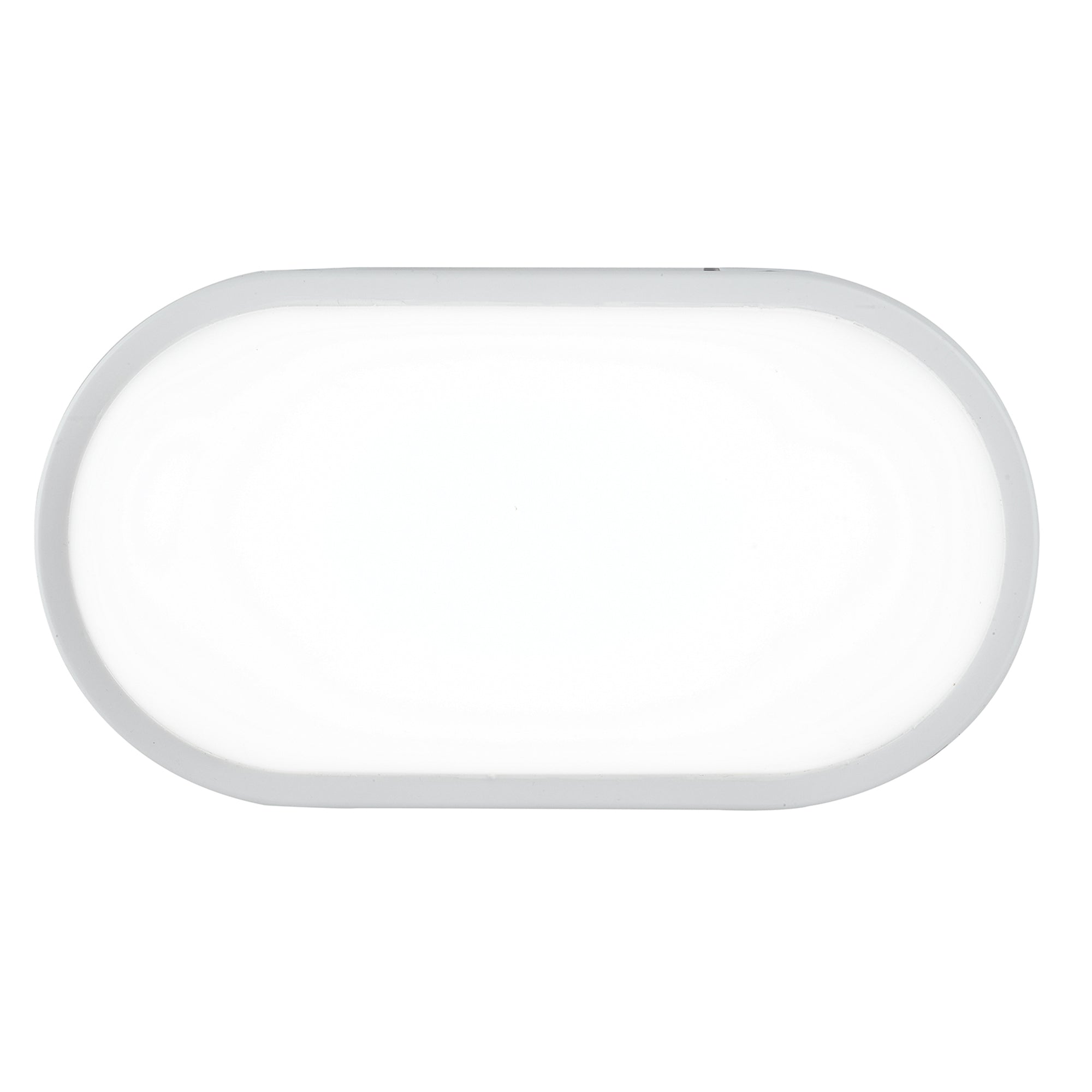 "Plafoniera da esterno LED SHELLY ovale bianca 15W con CCT
