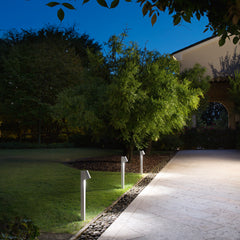 PALETTO LED SINTESI BIANCO 6W 400LM 4000K IP44 7,6X12X62,5CM