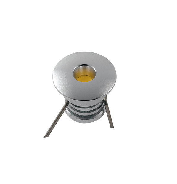 "Faretto ad incasso STARLIGHT bianco o argento in alluminio luce blu"